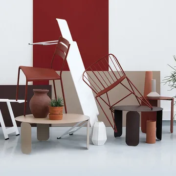 Bebop Ø80 bord lågt - Liquorice (svart) - Fermob