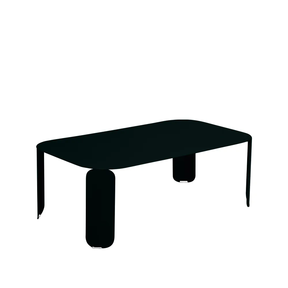 Bebop bord 120x70 cm, Liquorice (svart), h.42 cm Fermob