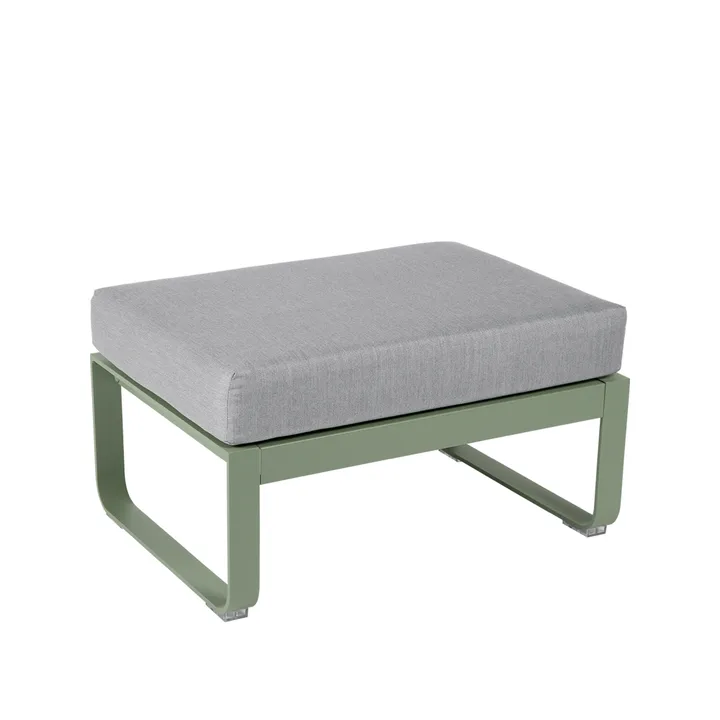 Bellevie 1-sits fotpall - Cactus (grön), flannel grey dyna - Fermob