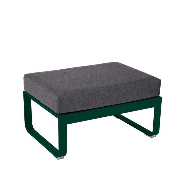 Bellevie 1-sits fotpall - cedar green, graphite grey dyna - Fermob