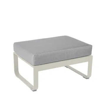 Bellevie 1-sits fotpall - Clay grey (grå), flannel grey dyna - Fermob