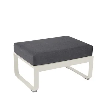 Bellevie 1-sits fotpall - Clay grey (grå), graphite grey dyna - Fermob
