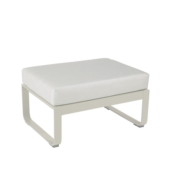 Bellevie 1-sits fotpall - clay grey, off-white dyna - Fermob