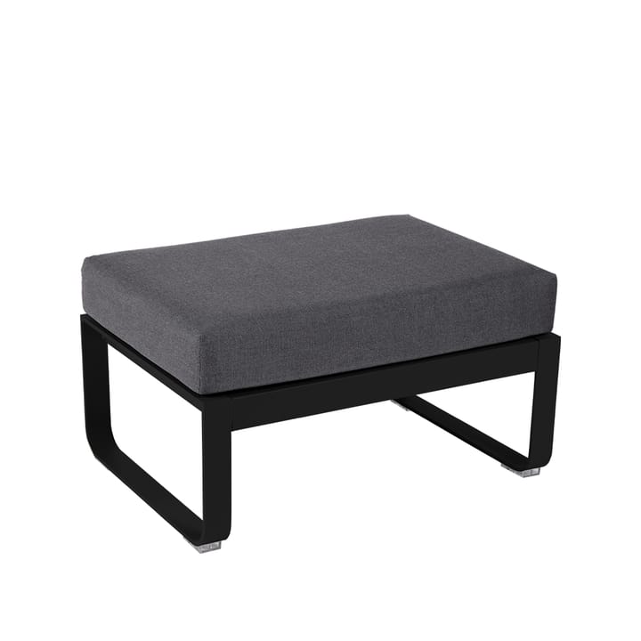 Bellevie 1-sits fotpall - liquorice, graphite grey dyna - Fermob