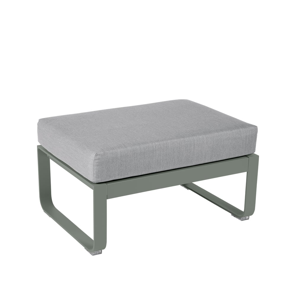 Fermob Bellevie 1-sits fotpall rosemary, flannel grey dyna