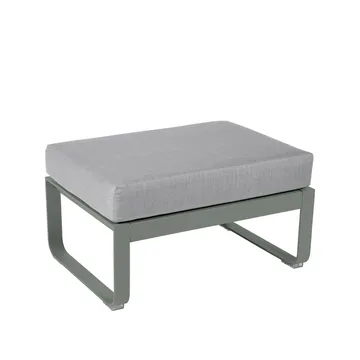 Bellevie 1-sits fotpall - Rosemary (grön), flannel grey dyna - Fermob