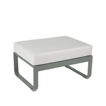 Bellevie 1-sits fotpall - Rosemary (grön), off-white dyna - Fermob