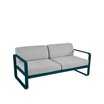 Bellevie 2-sits soffa - Acapulco blue (blå), flannel grey dyna - Fermob