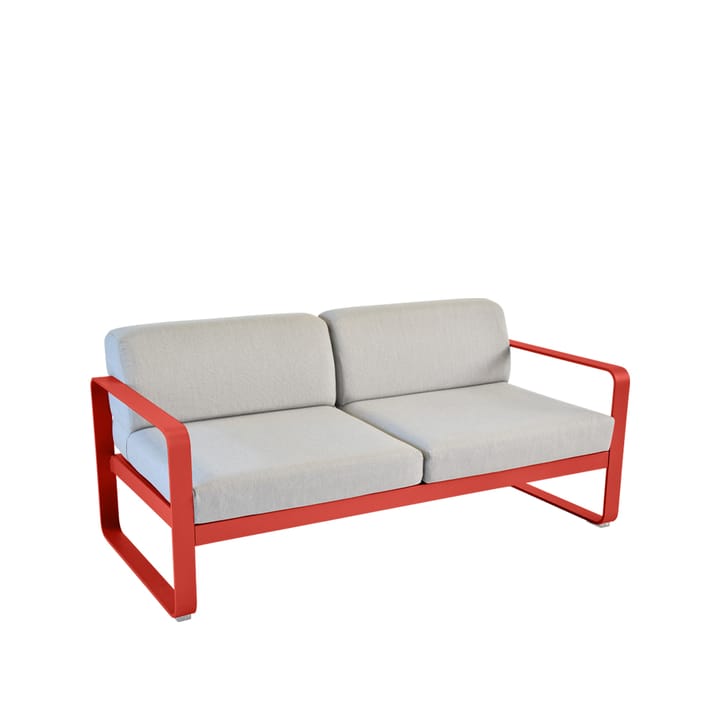 Bellevie 2-sits soffa, capucine, flannel grey dyna Fermob