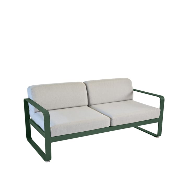 Bellevie 2-sits soffa - cedar green, flannel grey dyna - Fermob