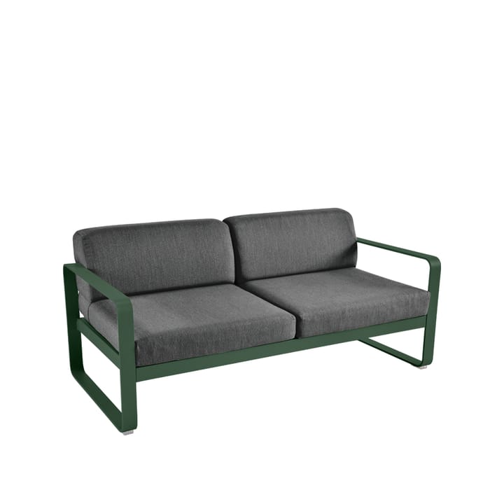 Bellevie 2-sits soffa - cedar green, graphite grey dyna - Fermob