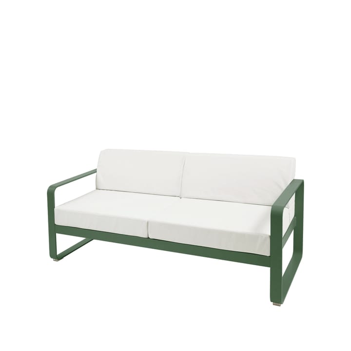 Bellevie 2-sits soffa - cedar green, off-white dyna - Fermob