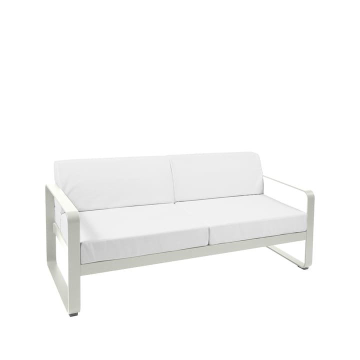 Bellevie 2-sits soffa - clay grey, off-white dyna - Fermob