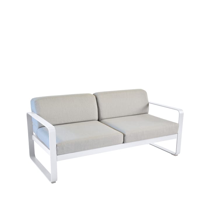 Bellevie 2-sits soffa - cotton white, flannel grey dyna - Fermob