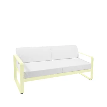 Bellevie 2-sits soffa - Frosted lemon (gul), off-white dyna - Fermob