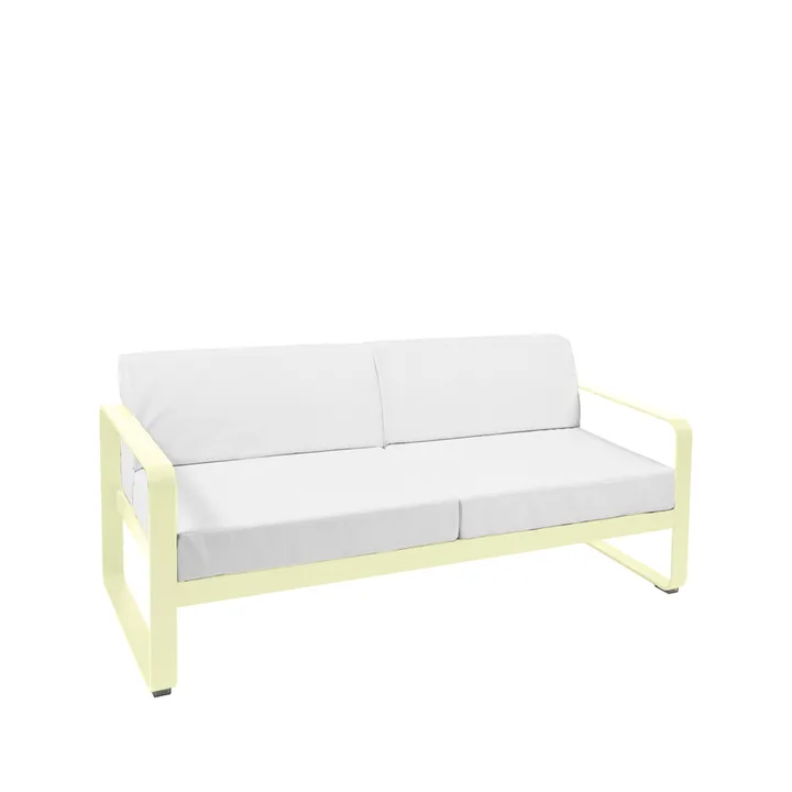 Bellevie 2-sits soffa - Frosted lemon (gul), off-white dyna - Fermob