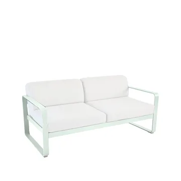 Bellevie 2-sits soffa - Ice mint (grön), off-white dyna - Fermob