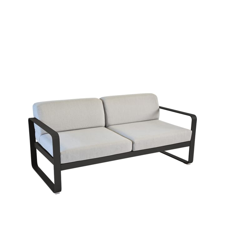 Bellevie 2-sits soffa - liquorice, flannel grey dyna - Fermob