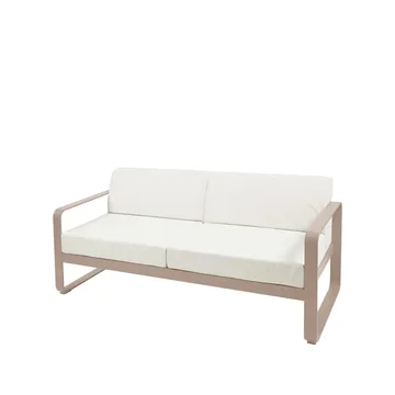 Bellevie 2-sits soffa - Nutmeg (beige), off-white dyna - Fermob