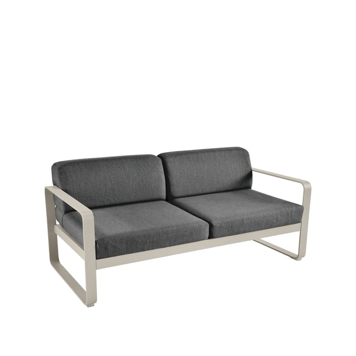 Bellevie 2-sits soffa - nutmeg, graphite grey dyna - Fermob