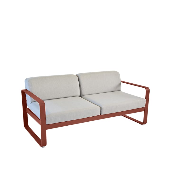 Bellevie 2-sits soffa - red ochre, flannel grey dyna - Fermob