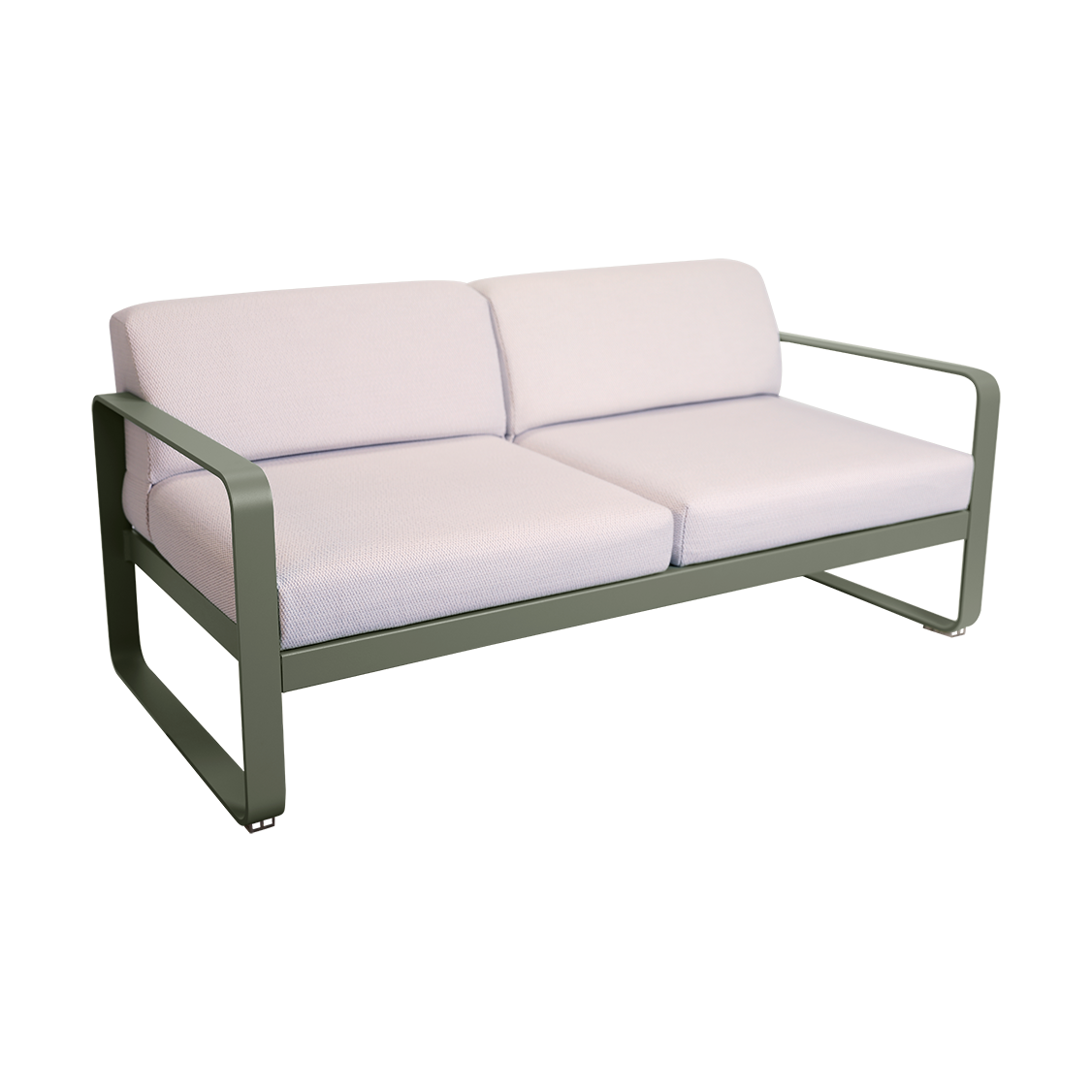 Fermob Bellevie 2-sits soffa Rosemary-pearl | Skandinavisk Design | Trädgårdssoffor | Grå