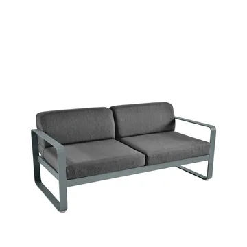 Bellevie 2-sits soffa - Storm grey (grå), graphite grey dyna - Fermob