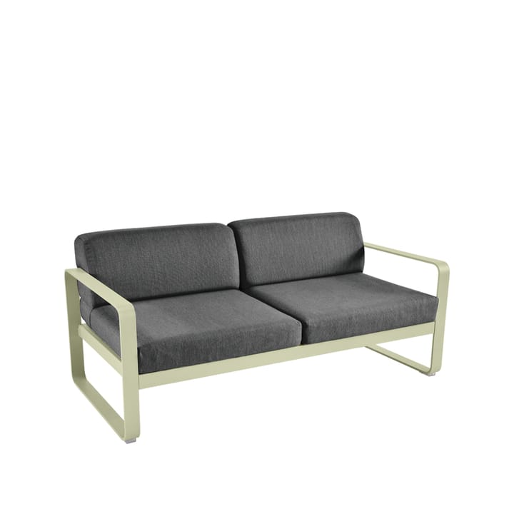 Bellevie 2-sits soffa - willow green, graphite grey dyna - Fermob