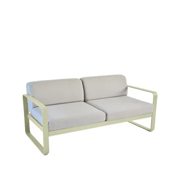 Bellevie 2-sits soffa - Willow green (grön), flannel grey dyna - Fermob