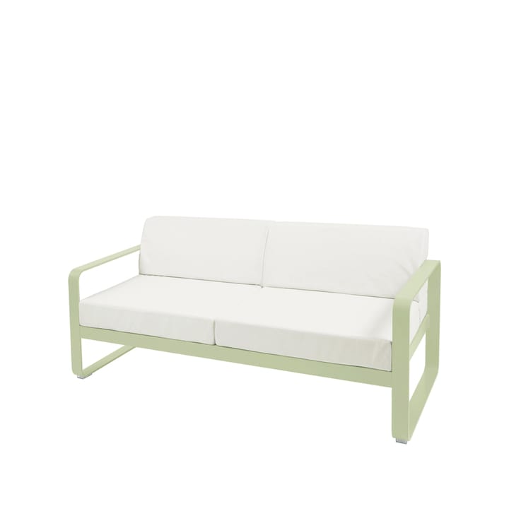 Bellevie 2-sits soffa - willow green, off-white dyna - Fermob