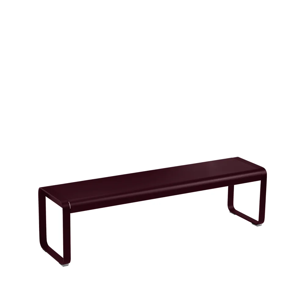 Bellevie bänk, Black cherry (vinröd) Fermob