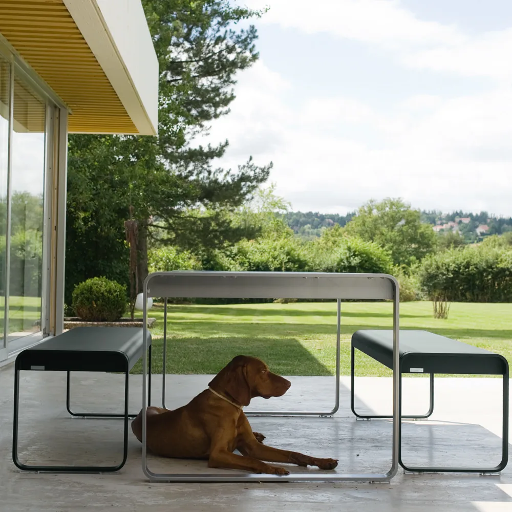 Bellevie bänk, clay grey Fermob