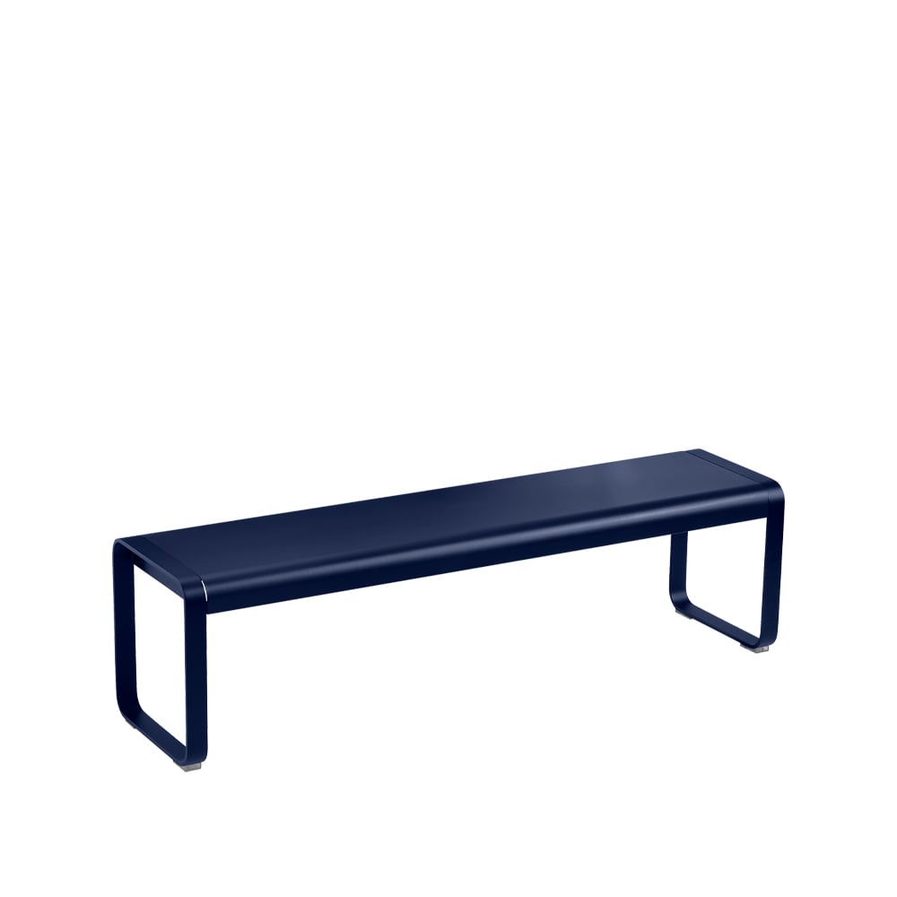 Fermob Bellevie bänk deep blue | Skandinavisk Design | Trädgårdsbänkar | Blå