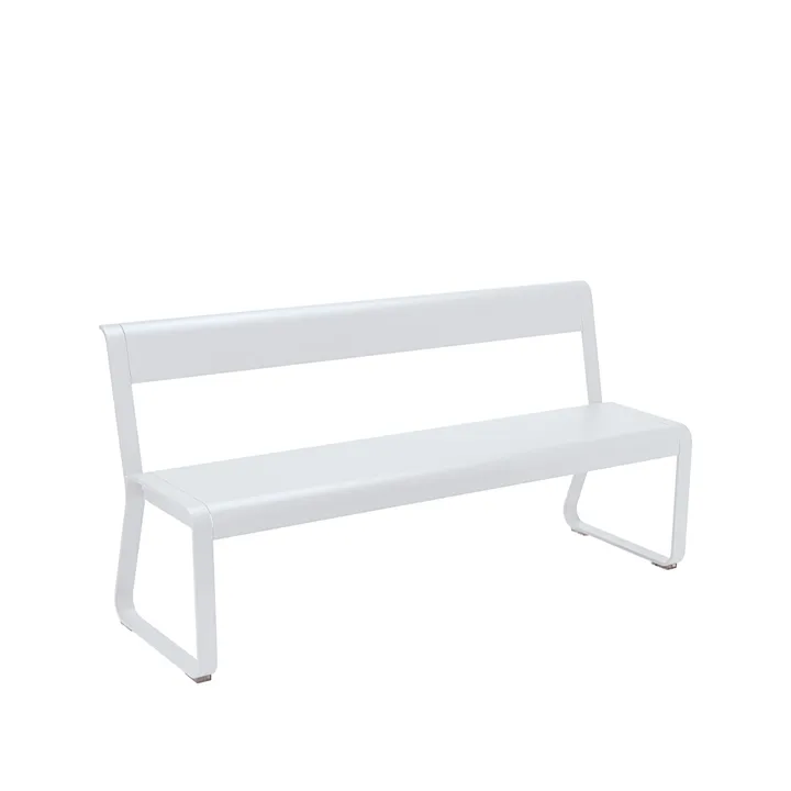 Bellevie bänk med ryggstöd - Cotton white (vit) - Fermob
