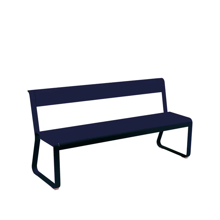 Bellevie bänk med ryggstöd - Deep blue (blå) - Fermob