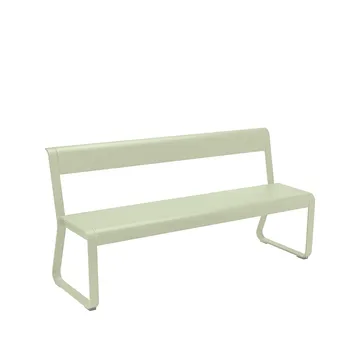 Bellevie bänk med ryggstöd - Willow green (grön) - Fermob