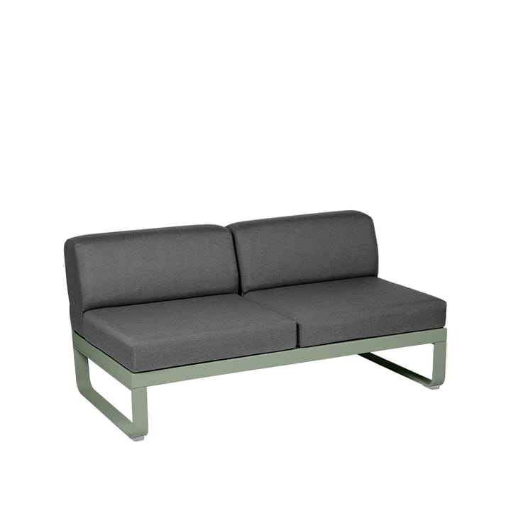 Bellevie Central modulsoffa - 2-sits cactus, graphite grey dyna - Fermob