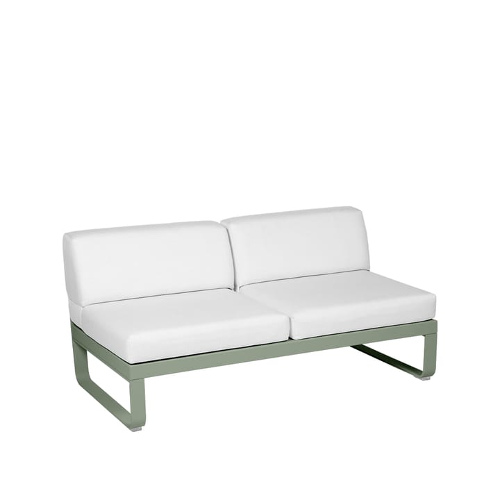 Bellevie Central modulsoffa - 2-sits cactus, off-white dyna - Fermob
