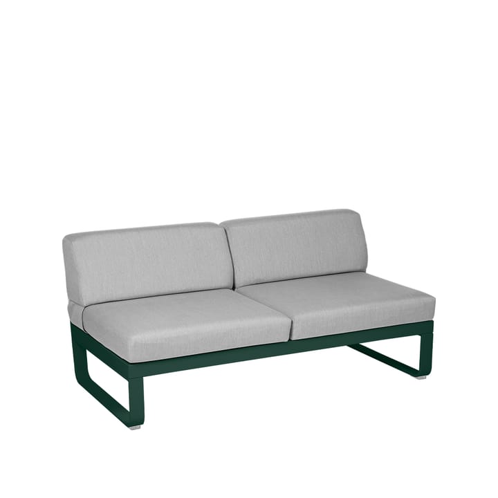 Bellevie Central modulsoffa - 2-sits cedar green, flannel grey dyna - Fermob