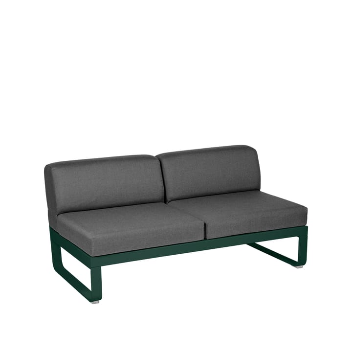 Bellevie Central modulsoffa - 2-sits cedar green, graphite grey dyna - Fermob