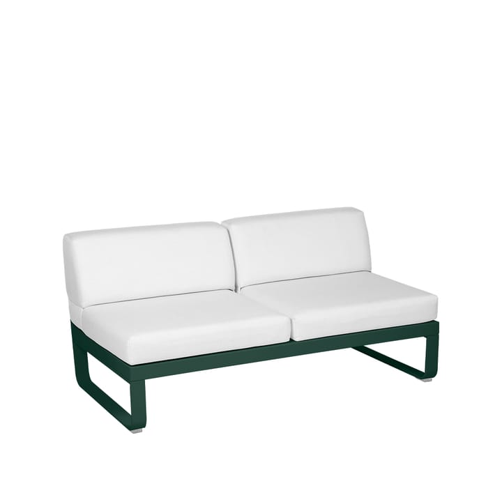 Bellevie Central modulsoffa - 2-sits cedar green, off-white dyna - Fermob