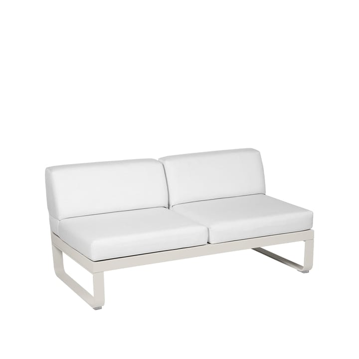 Bellevie Central modulsoffa - 2-sits clay grey, off-white dyna - Fermob