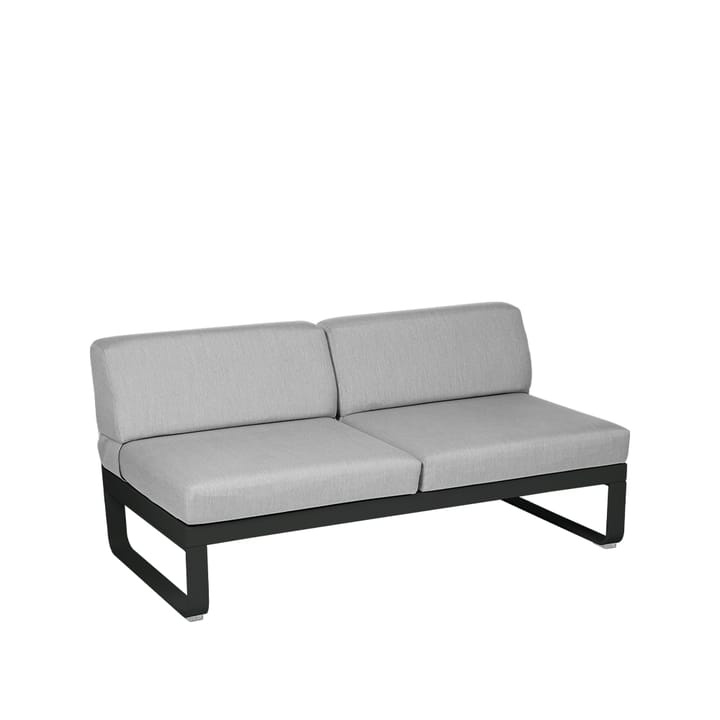 Bellevie Central modulsoffa - 2-sits liquorice, flannel grey dyna - Fermob