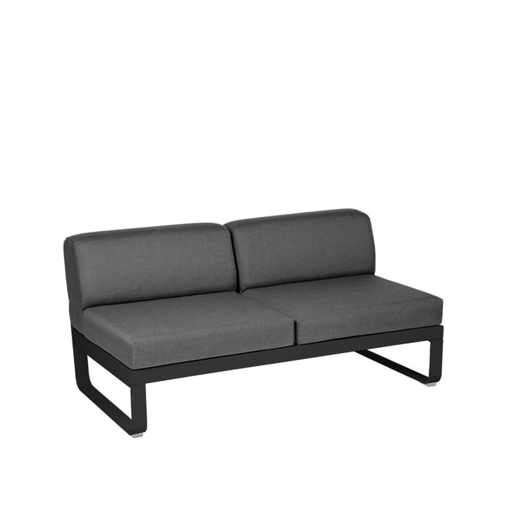 Bellevie Central modulsoffa - 2-sits liquorice, graphite grey dyna - Fermob