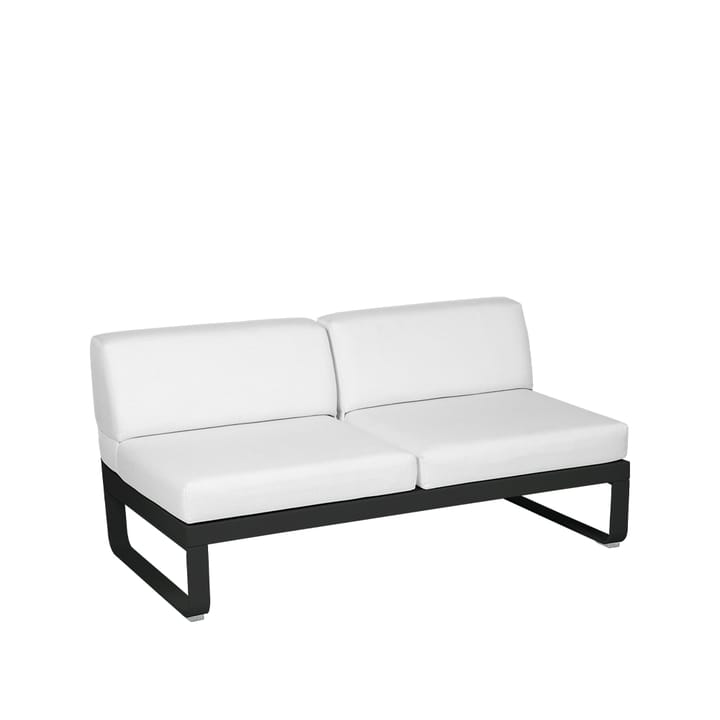 Bellevie Central modulsoffa - 2-sits liquorice, off-white dyna - Fermob