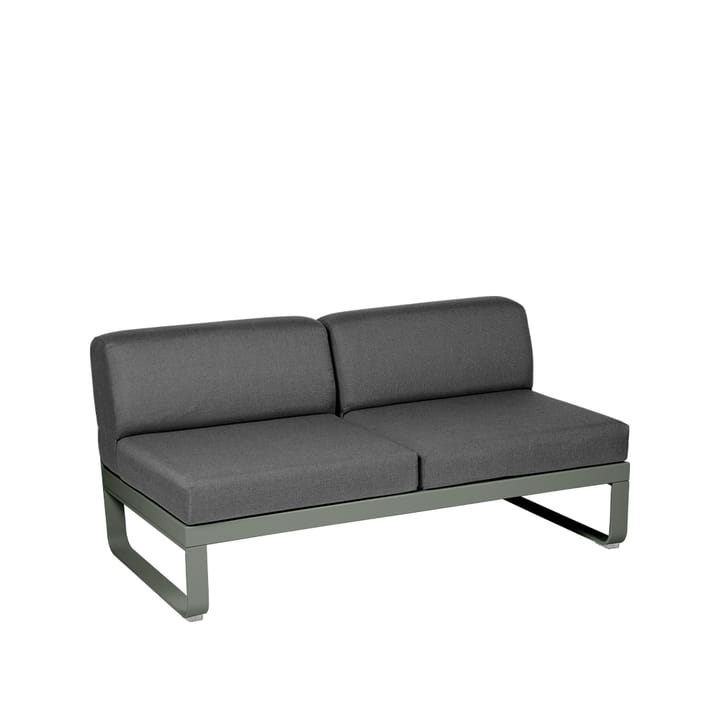 Bellevie Central modulsoffa - 2-sits rosemary, graphite grey dyna - Fermob