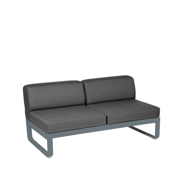 Bellevie Central modulsoffa - 2-sits storm grey, graphite grey dyna - Fermob