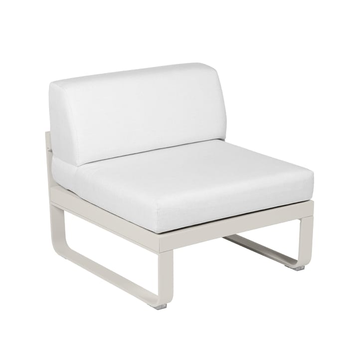 Bellevie Central modulsoffa - clay grey, off-white dyna, 1-sits - Fermob