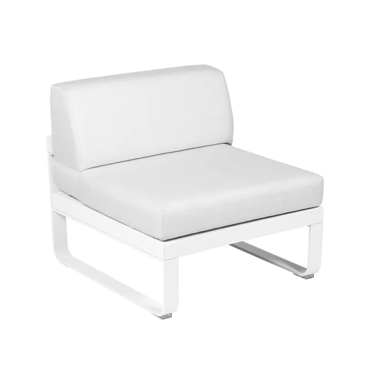 Bellevie Central modulsoffa - Cotton white (vit), off-white dyna, 1-sits - Fermob