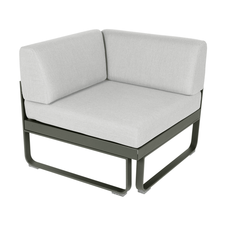 Bellevie Corner modulsoffa 1-sits - Rosemary-off white dyna - Fermob